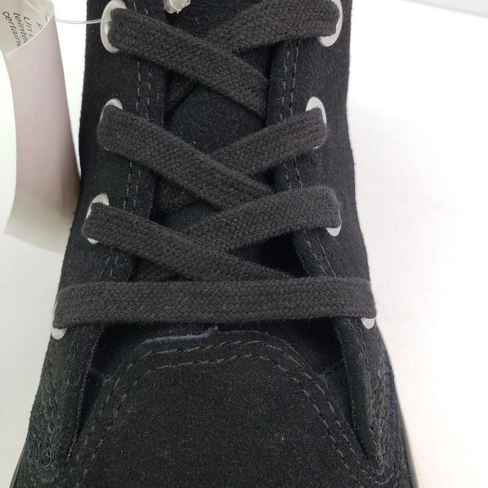 Converse Chuck Taylor Berkshire Mid Mens Sz 8 Womens Sz 10 Black Suede Shoes